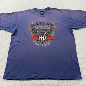 Harley Davidson American Legend Richmond Virginia T Shirt XL Mens 1998 Faded